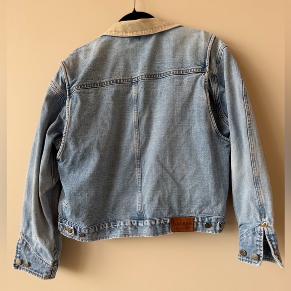 Ralph Lauren Blue Denim jacket with Beige corduroy collar - Picture 2 of 7